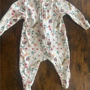 Old Navy Floral Kids One Piece - Pink and Green